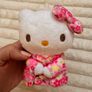 Hello Kitty Sanio Sakura Kimono  pink floral  Mini approx. 14 cm. Used please see photos Image 10