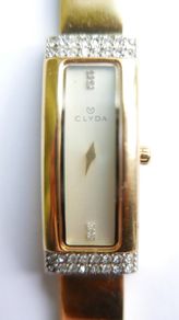 Ladies Clyda Paris Watch - 23K Gold Plated (perfect condition, works fine)