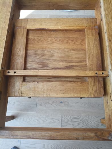 Solid Oak extending dining table