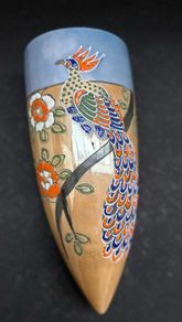 Vintage Japanese Hand Painted Wall Pocket