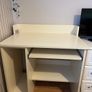 White computer desk and matching 3-drawer unit Image 4