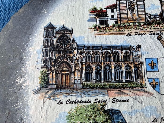 Chalons en Champagne slate plaque