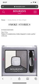 Brand New Bourjois Smoky Stories Eyeshadow Grey/Night