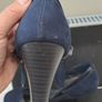 Black and navy suede heels size 8 Image 2