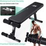 Adjustable Weight Bench Home Gym Weight Lifting & Sit Up Abdominal Bench Flat Exercise Workout Bench (FREE POSTAGE) Image 4