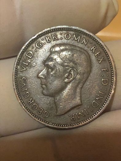 George VI half penny  x 36 Pictures