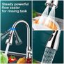 Kitchen Tap Spray Head, 360 degree Swivel Spout, FM22 M24 Kitchen Sink Tap, Tap Faucet Attachment Spray with 3 Modes, Replacement Tap Bubbler Head Aerator,Tap Adapter Image 6