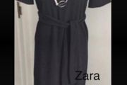 dress bnwt Zara black dress short sleeves with side slits elegant style fits 8/10