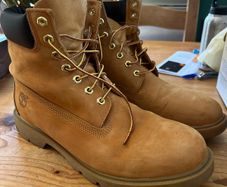 Timberland Premium 6 Inch Boots  UK 12 Wheat Nubuck
