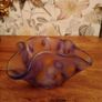Vintage Swedish Kosta Boda 1980s Studio Glass Bowl. Ulrica Hydman Vallien. Image 3