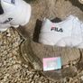 Get Premium Style White Leather FILAs Image 3