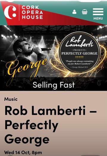 Rob Lamberti Tickets Cork Opera House