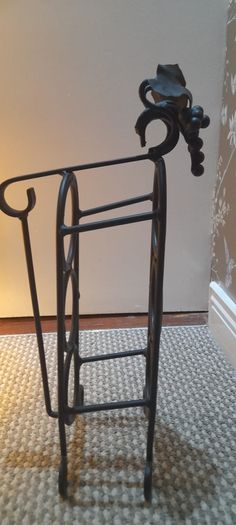 Wrought iron Metal Pillar Candle Holder and Wine Rack