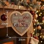 "There's No Place Like Home For Christmas" Gingerbread Heart Plaque Image 2