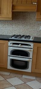 Gas white hob & white oven & grill for sale