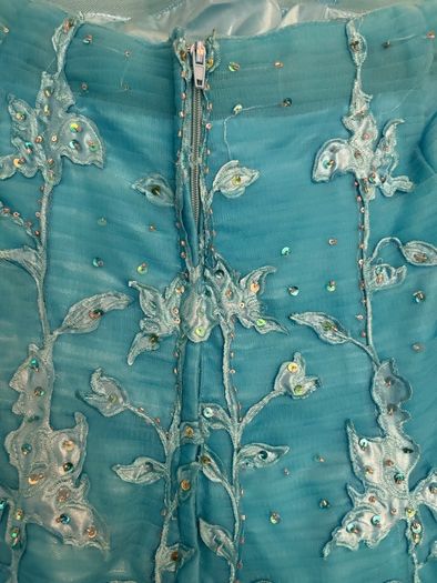 Blue evening dress