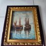 Original 1953 Mid-Century Italian Oil Painting Image 2