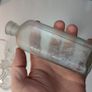 160 - Set of 5 Vintage Clear Glass Decorative Collectible Cork Top Bottles Image 6