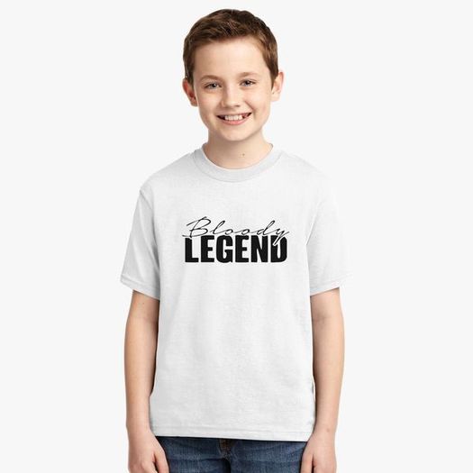 Bloody legend t-shirt for youths kids great gift present for bloody legend gamers