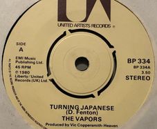 The Vapors - Turning Japanese. Perfect condition. Plain sleeve.