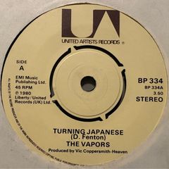 The Vapors - Turning Japanese. Perfect condition. Plain sleeve.