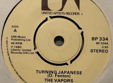 The Vapors - Turning Japanese. Perfect condition. Plain sleeve.