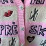 Gorgeous River Island Pink Nephthys Collab Apres Ski Print Cardigan Image 5