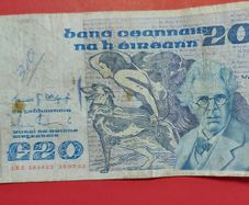 Irish 1983  "YEATS" Twenty pound note in .Fine condition