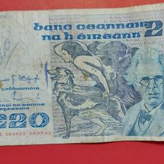 Irish 1983  "YEATS" Twenty pound note in .Fine condition