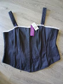 New look corset style top size 22