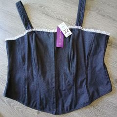 New look corset style top size 22