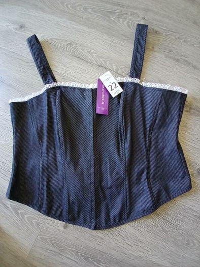 New look corset style top size 22