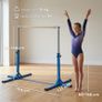 Height Adjustable Gymnastics Horizontal Bar For Kids Home Gym Training Children Junior Kip High Bar Fitness Blue Image 3