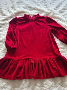 girls red dress