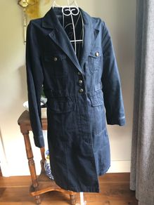 H&M navy coat
