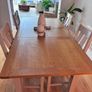 EzyLiving Soft Grey Wooden Large Rectangle Extending Dining Table and 4 chairs Image 3