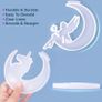 Crescents Mould, Epoxy Resin Molds, Silicone Epoxy Molds, Moon Wolf, Moon Cat, Moon Fairy, Moon Unicorn Mold (FREE POSTAGE) Image 5