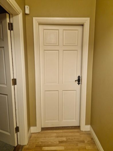 Internal doors with door furniture