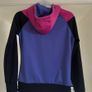 Sublevel Color-Block Zip-Up Hoodie - Pink, Purple & Black Image 2