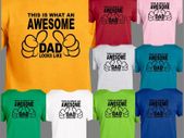 Fathers Day T-Shirt, Awesome, Worlds Greatest Dad T-shirt