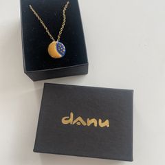 Moon and Stars Ceramic Danu Necklace