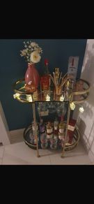 Gold Mirrored Bar Cart