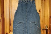 Denim dungarees dress