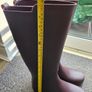 Ladies women burgundy wellington boots, wellies Image 2