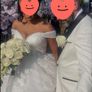 A line fairytale princess embroidered wedding dress Image 2