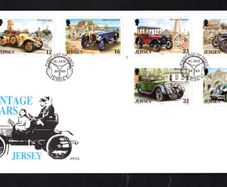 1989 Jersey Vintage Cars (1st series) Commemorative Stamps First Day Cover (FDC)