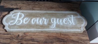 Large carved wooden sign - NEW!