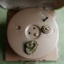 Vintage Telock Japanese Travel Alarm Clock With Original Case Mechanical Wind-Up, working Image 5