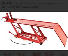 Motorbike hydraulic lift