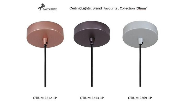 BRAND NEW 3 x Design Metal Ceiling Light Favourite Otium. Models 2212-1P, 2213-1P, 2269-1P
